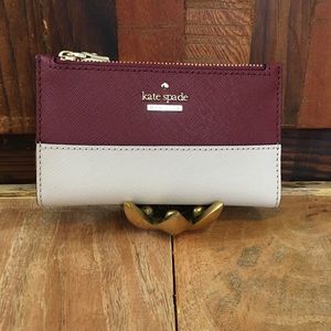 NWT Kate Spade Burgundy/Cream